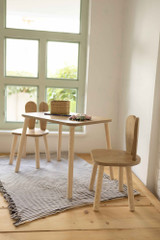 Dječji stolni set Set dvije stolice Bunny - smeđa