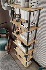 Polica za knjige Polica za knjige 6 Rect - Hrast