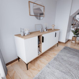 Konzola Tarz - hrast, bijeli