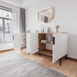 Konzola Tarz - hrast, bijeli