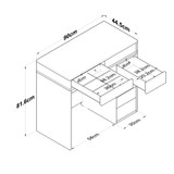 Stol za šminkanje BJ108 - 2437 (prikaz, stručni).