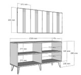 Konzola Asel - antracit, srebro