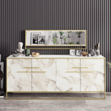 Konzola Polka Aynali - Bijela