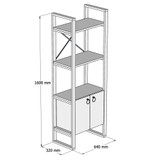 Polica za knjige Milano