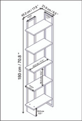 Polica za knjige Alisa - Efez, zlato