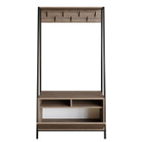 Ormar za hodnik Devin - orah, crni