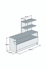 Ormarić za cipele Prozračno - Orah