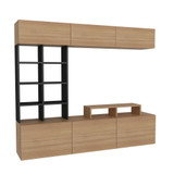 TV jedinica Saša - Teak, Black