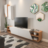 TV jedinica Zebra - bijela, tikovina