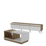 Set namještaja za dnevni boravak Valentina - Bijela, Safir