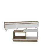 Set namještaja za dnevni boravak Valentina - Bijela, Safir