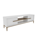 TV stalak Eslem - bijelo, orah