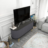 TV stalak Stor - crna, antracit