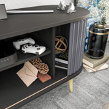 TV stalak Stor - crna, antracit