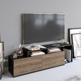 TV stalak Nexera - crna, orah