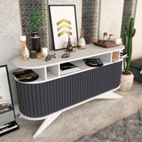 Kredenc Stor - bijela, antracit