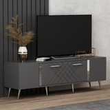 TV stalak Detalji - antracit, srebro