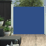 Uvlačiva bočna tenda za terasu 100 x 300 cm plava 48372