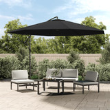 Konzolni vrtni suncobran s aluminijskim stupom 350 cm crni 47130 Konzolni vrtni suncobran s aluminijskim stupom 350 cm crni 47130