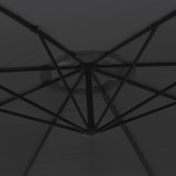 Konzolni vrtni suncobran s aluminijskim stupom 350 cm crni 47130 Konzolni vrtni suncobran s aluminijskim stupom 350 cm crni 47130