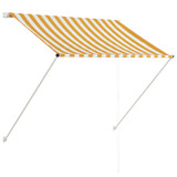 Tenda na uvlačenje 100 x 150 cm žuto-bijela 145890