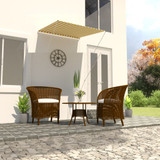Tenda na uvlačenje 100 x 150 cm žuto-bijela 145890
