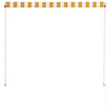 Tenda na uvlačenje 100 x 150 cm žuto-bijela 145890