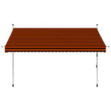 Tenda na ručno uvlačenje 300 cm narančasto-smeđa 145838