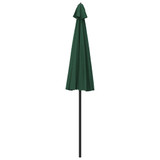 Vanjski suncobran s aluminijskim stupom 270 cm zeleni 47304