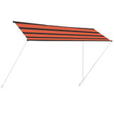 Tenda na uvlačenje 400 x 150 cm narančasto-smeđa 145899