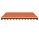 Tenda na uvlačenje narančasto-smeđa 3x2,5 m tkanina i aluminij 3154441