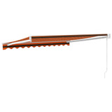 Tenda na uvlačenje narančasto-smeđa 3x2,5 m tkanina i aluminij 3154441