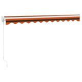 Tenda na uvlačenje narančasto-smeđa 3x2,5 m tkanina i aluminij 3154441