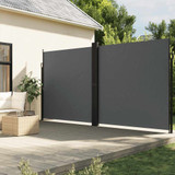 Bočna tenda na uvlačenje antracit 200 x 600 cm 4004658
