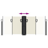 Uvlačiva bočna tenda 100 x 1000 cm krem 4004685