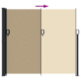Bočna tenda na uvlačenje bež 180 x 500 cm 4004450