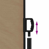 Uvlačiva bočna tenda 120 x 600 cm smeđesiva 4004499