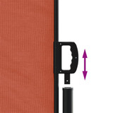 Uvlačiva bočna tenda 220x1200 cm terakota 4004873