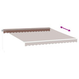 Tenda na ručno uvlačenje smeđa 400 x 300 cm 3215630