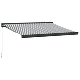 Tenda na uvlačenje antracit i bijela 3x2,5 m tkanina i aluminij 3216128
