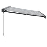 Tenda na uvlačenje antracit i bijela 3x2,5 m tkanina i aluminij 3216128