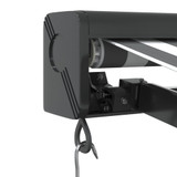 Tenda na uvlačenje antracit i bijela 3x2,5 m tkanina i aluminij 3216128