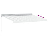 Tenda na uvlačenje antracit i bijela 3x2,5 m tkanina i aluminij 3216123