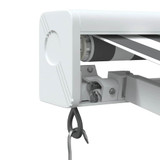Tenda na uvlačenje antracit i bijela 3x2,5 m tkanina i aluminij 3216123