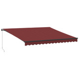 Tenda na ručno uvlačenje bordo 400 x 350 cm 3214998