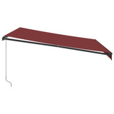 Tenda na ručno uvlačenje bordo 400 x 350 cm 3214998