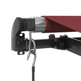 Tenda na ručno uvlačenje bordo 400 x 350 cm 3214998
