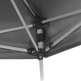 Heksagonalni Pop-Up Šator sa 6 Panela Sivi 3,6x3,1 m