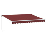Tenda na ručno uvlačenje bordo 350 x 250 cm 3215226