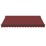 Tenda na ručno uvlačenje bordo 400 x 300 cm 3310186